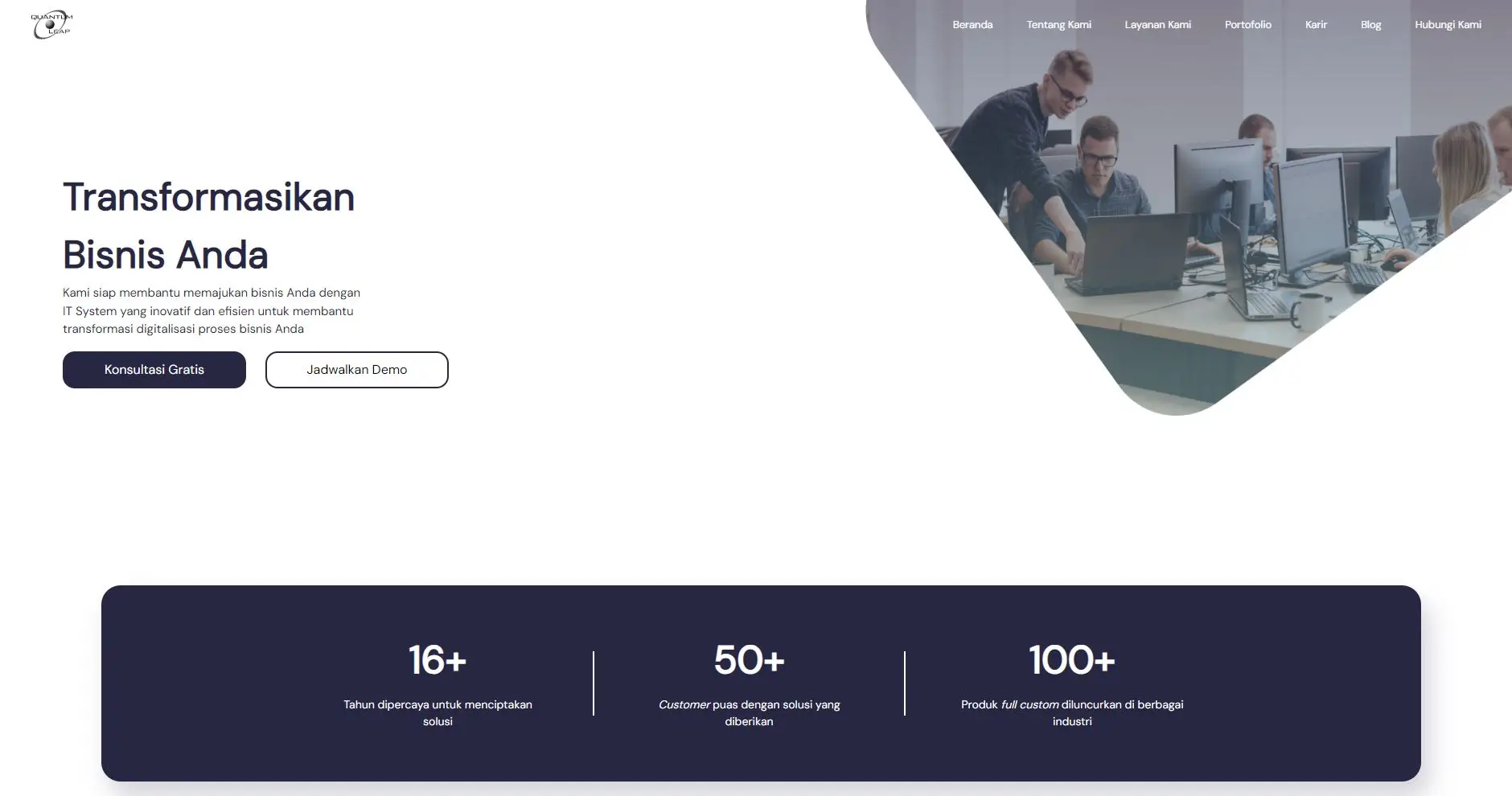 QQTECH WEBSITE screenshot